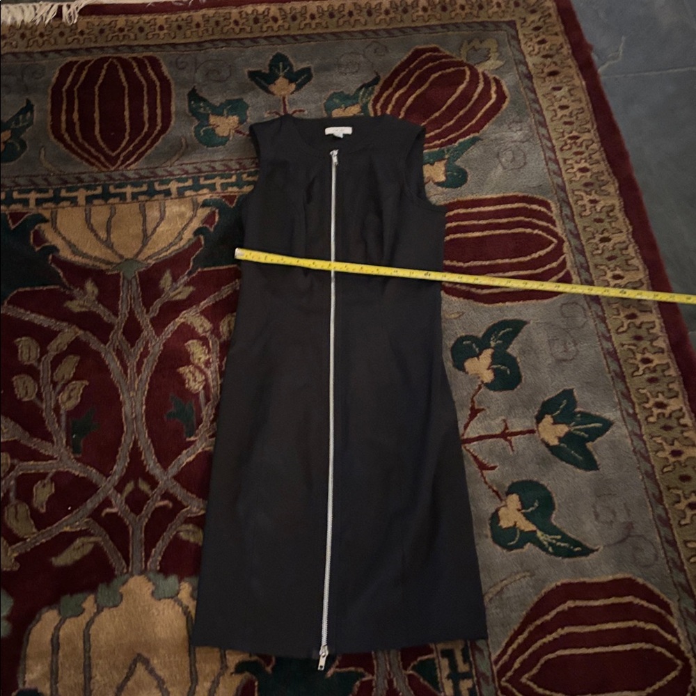 Cache Black Fitted Full Length Zip Up Cocktail Dr… - image 3